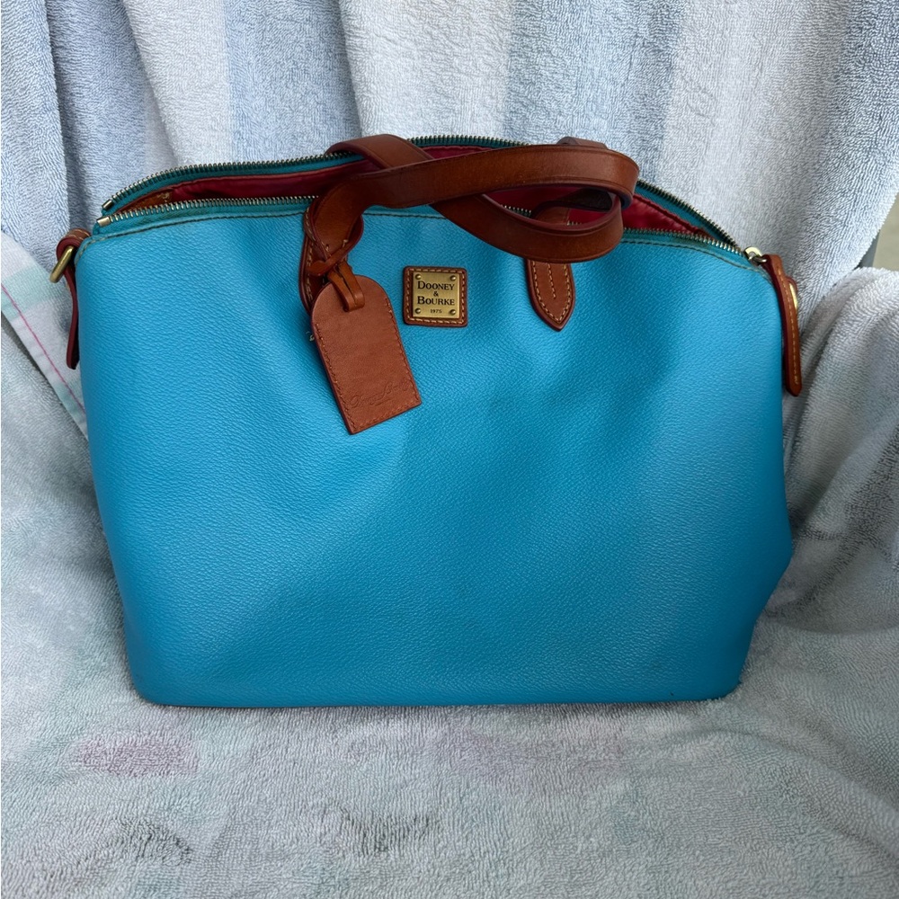 GUC Dooney & Bourke Satchel in Sky Blue.